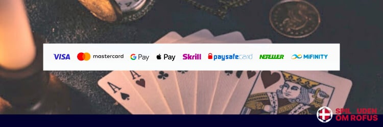 Betalingsmetoder på casinoer uden dansk licens